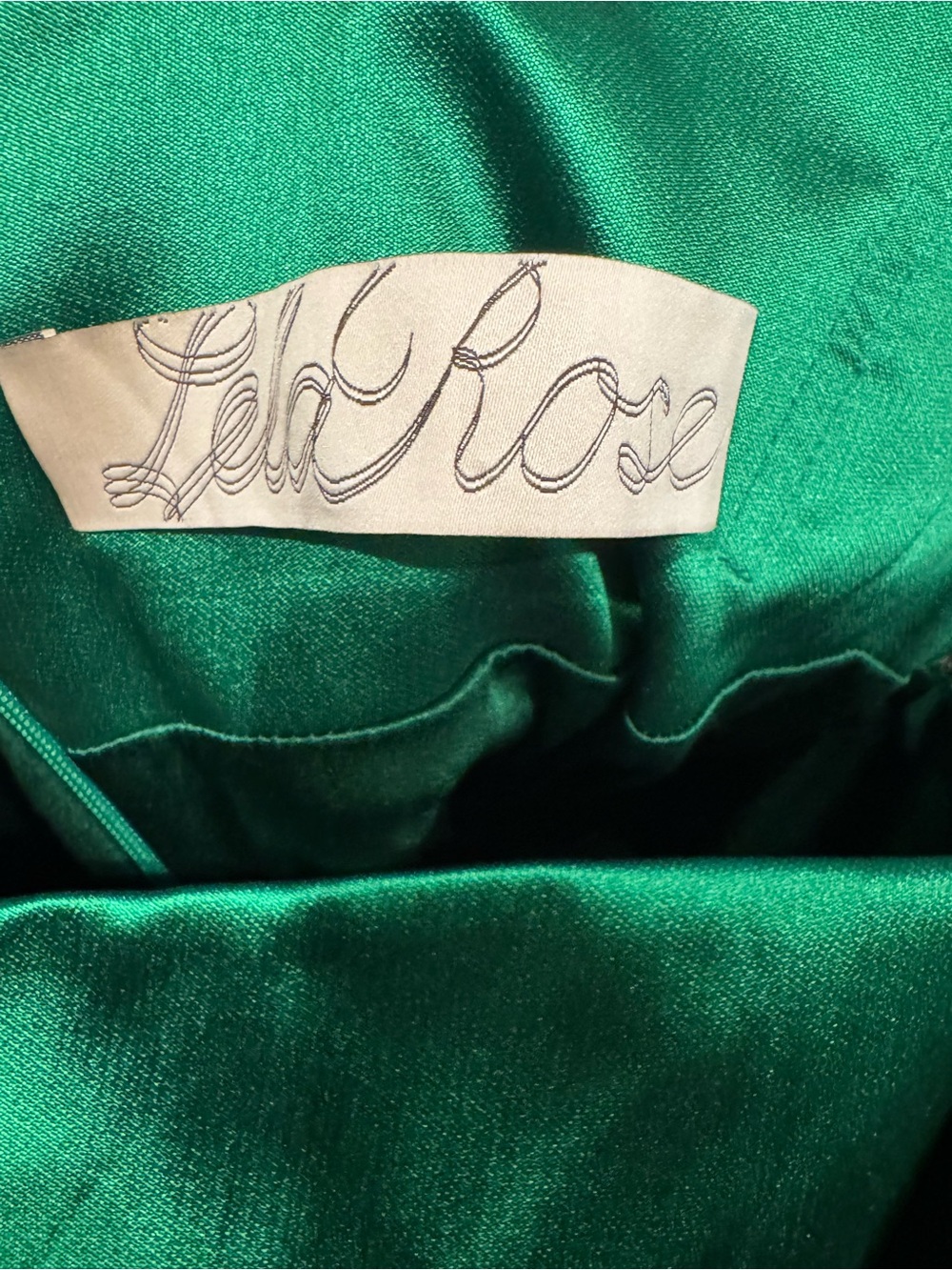 Lela Rose Emerald Assymetrical Sheath Dress - Picture 4 of 7